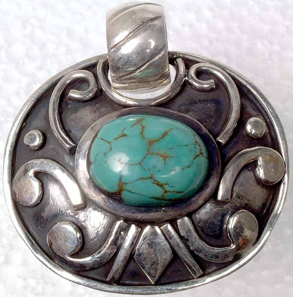 Oval Turquoise Pendant