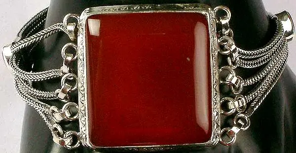 Rectangular Carnelian Bracelet