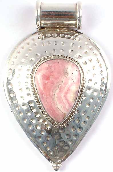 Rhodochrosite Pendant with Dimples
