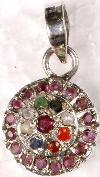 Ruby Navratna Pendant
