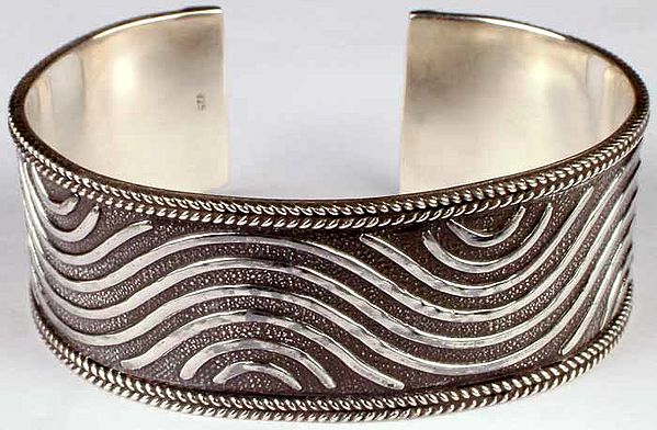 Sterling Cuff Bracelet | Exotic India Art