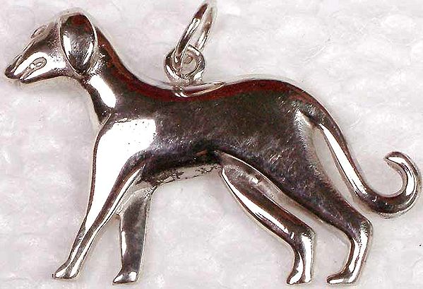 Sterling Silver Dog Pendant