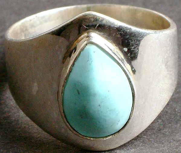 Tear Drop Turquoise Ring