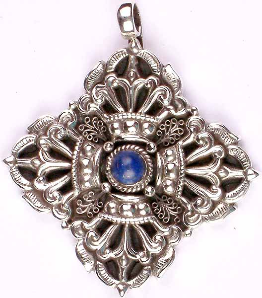 Vishvajra Pendant with Lapis Lazuli Core