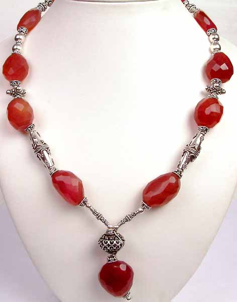 Cherry Chalcedony Necklace