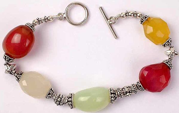 Colorful Chalcedony Bracelet