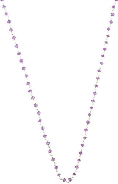 Faceted Amethyst Beaded Chain to Hang Your Pendant On