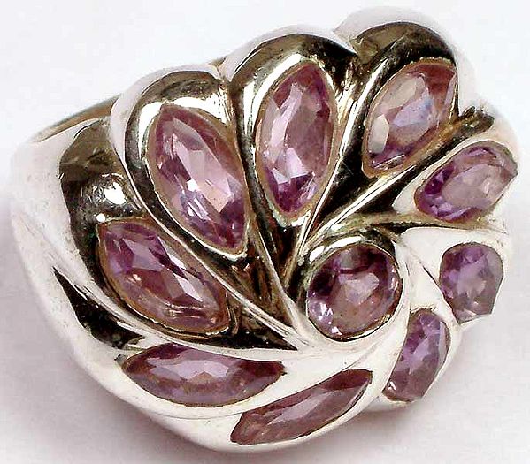 Faceted Amethyst Ring