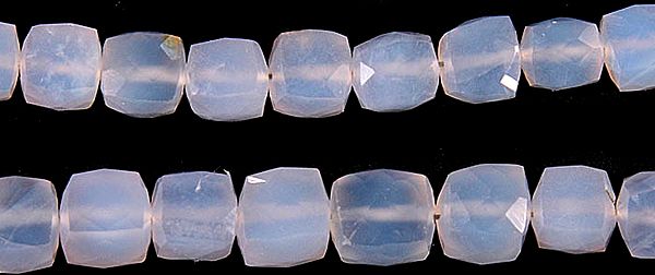 Faceted Blue Chalcedony Boxes
