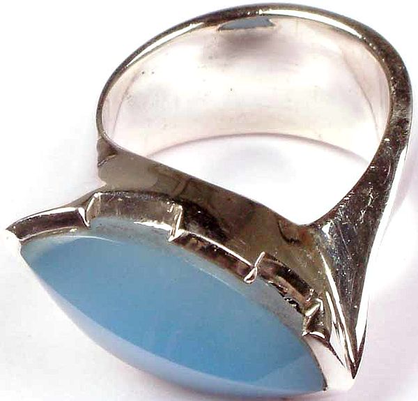 Faceted Chalcedony Ring