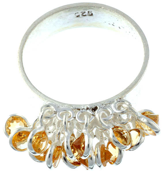 Faceted Citrine Ring | Sterling Silver Jewelry
