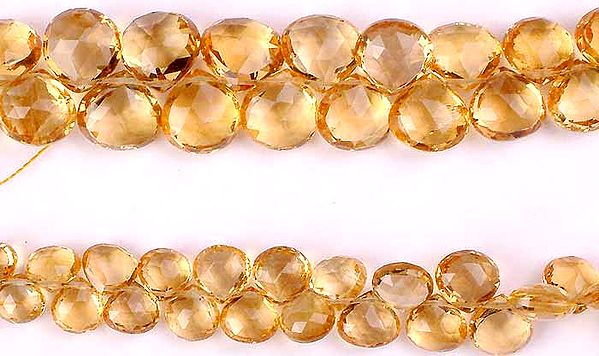 Faceted Fiery Citrine Briolette