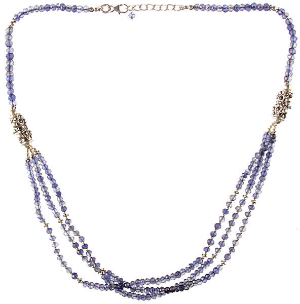 Faceted Iolite Necklace