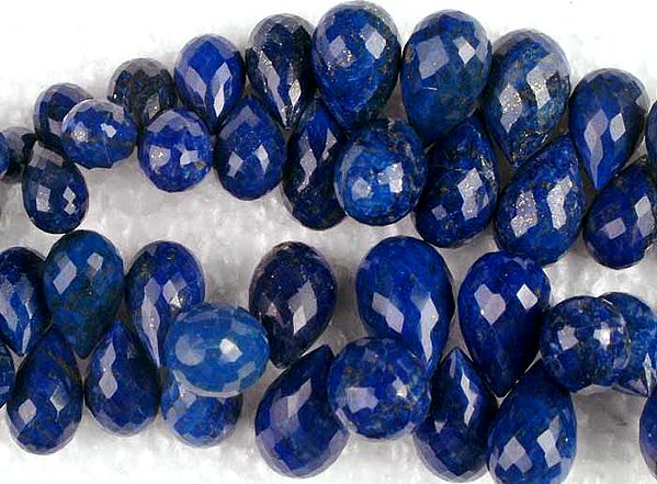 Faceted Lapis Lazuli Drops