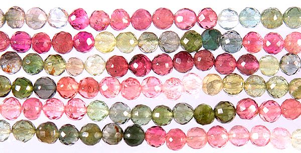 Faceted Multi-color Tourmaline Balls