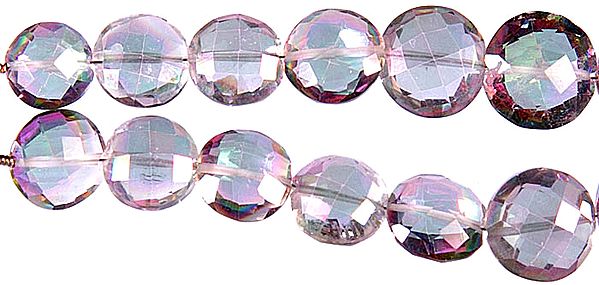 Faceted Mystic Topaz Coins