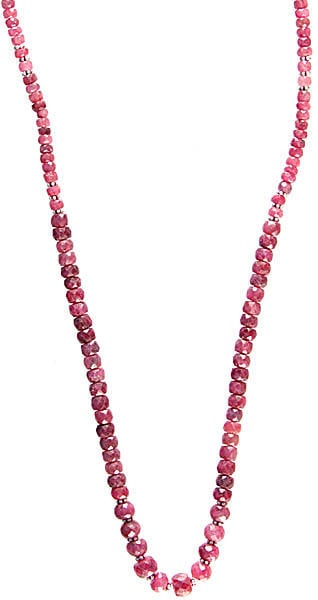 Faceted Ruby Necklace