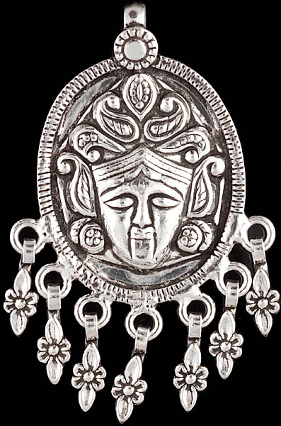 Finely Handcrafted Goddess Kali Pendant with Dangles