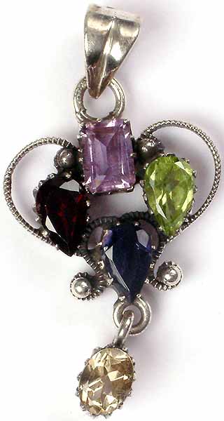Five Faceted Gemstones