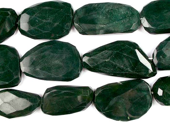 Green Aventurine Faceted Flat Tumbles