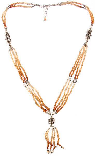 Israel Cut Brown Tourmaline Beaded Necklace