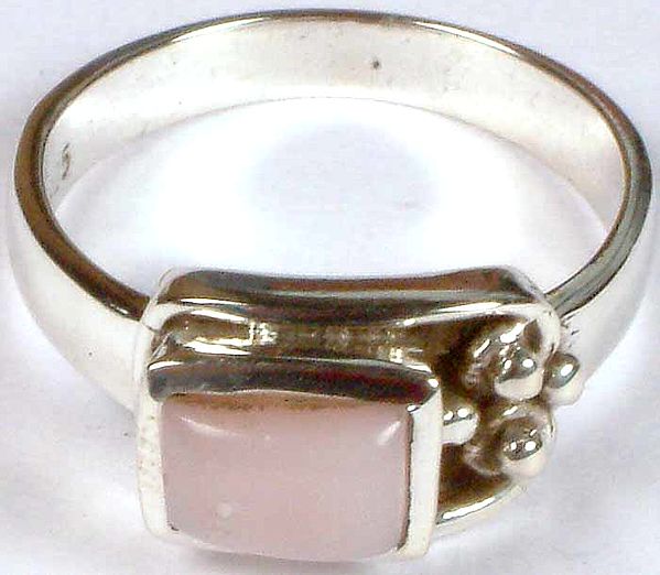 Pink Opal Finger Ring