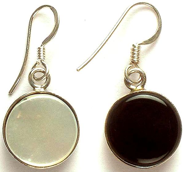 Shell and Black Onyx Double Sided Earrings