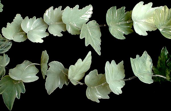 Carved Jade Leaves