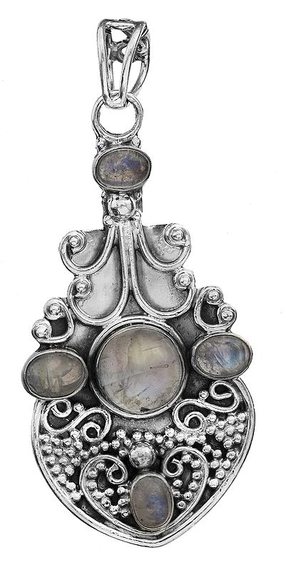 Gemstone Pendant with Granulation