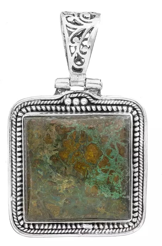 Gemstone Rectangle Pendant | Labradorite Pendants