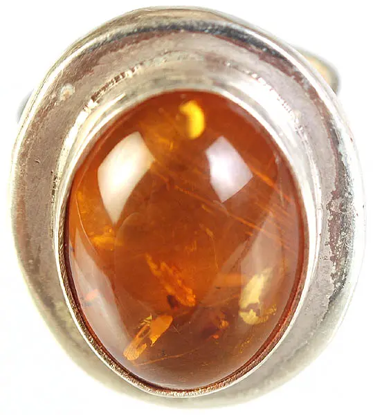 Amber Oval Ring
