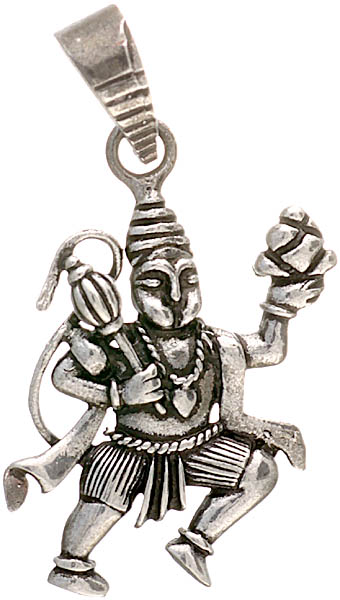 Sterling Lord Hanuman Pendant