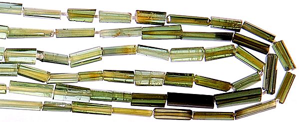 Faceted Green Tourmaline Tubes
