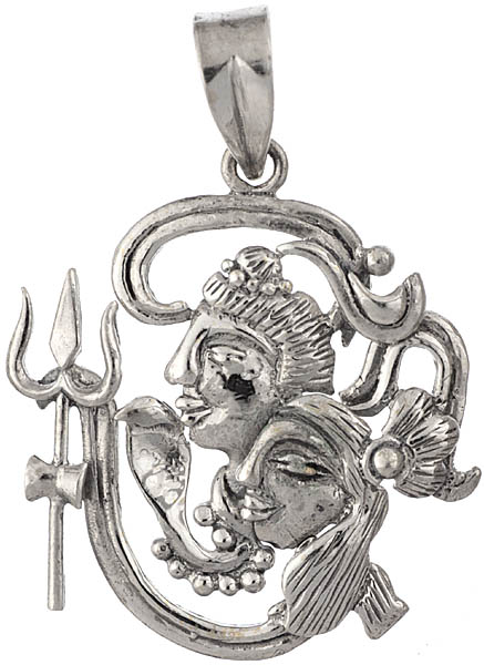 Shiva Parvati and Om (AUM) Pendant