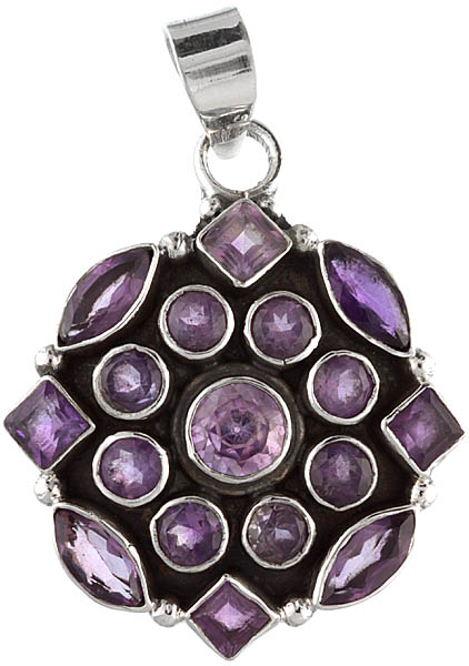 Faceted Amethyst Pendant