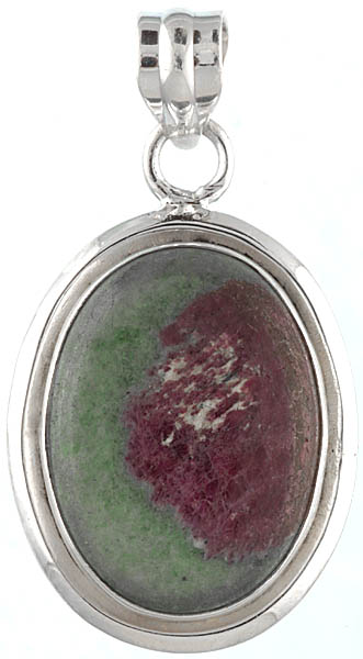 Faceted Ruby Zoisite Pendant
