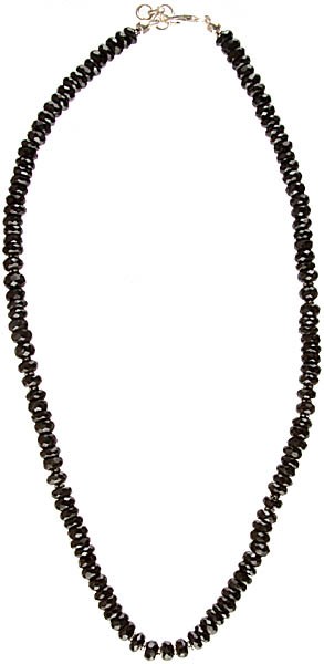 Faceted Black Onyx Beaded Necklace