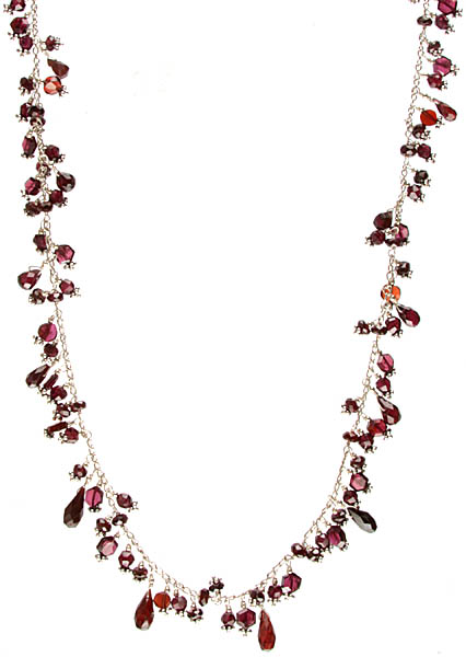 Faceted Garnet Necklace