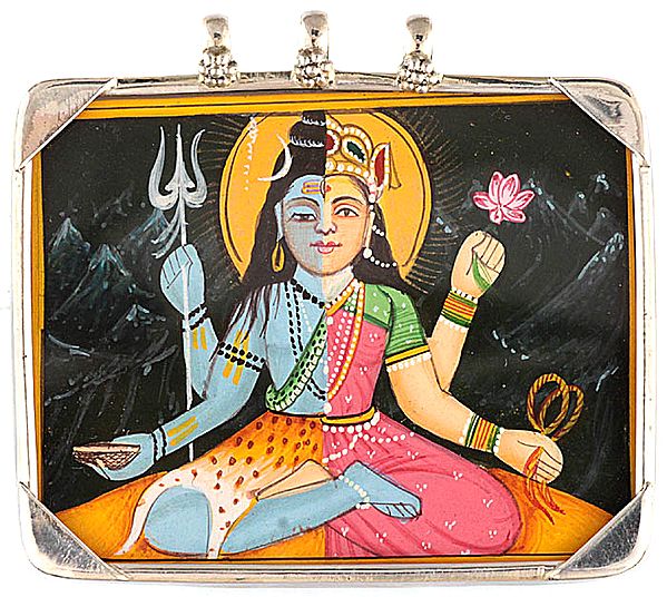 Large Ardhanarishvara (Shiva Shakti) Pendant