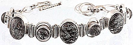Tourmalinated Quartz Bracelet