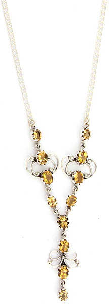 Faceted Citrine Necklace