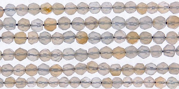 Faceted Grey Chalcedony Balls