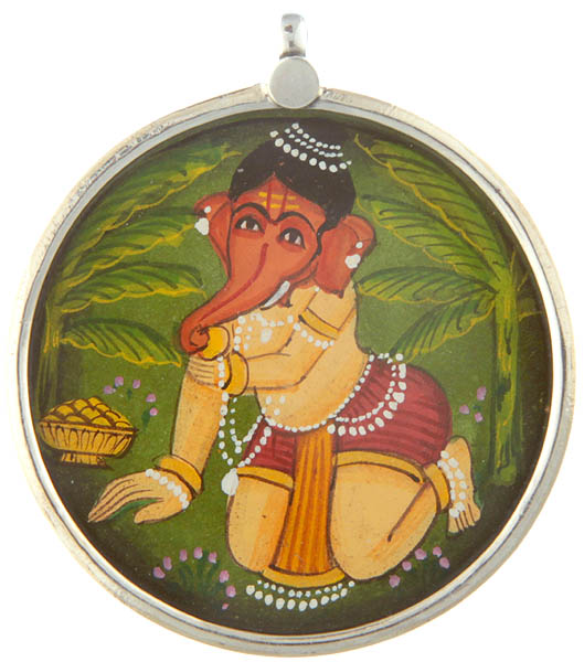 Lord Ganesha Eating Modak