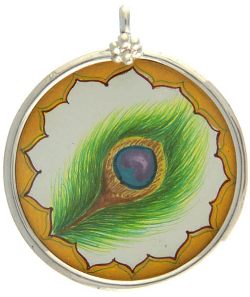 Peacock Feather of Krishna (Pendant)