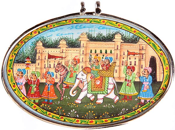 Mughal Procession Pendant