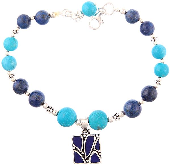 Turquoise and Lapis Lazuli Bracelet