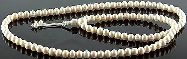 Pearl Mala (Rosary)  of 108 Beads for Chanting