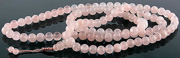 Rose Quartz Mala (Rosary) of 108 Beads for Chanting