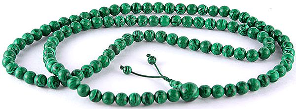 Malachite Mala (Rosary) of 108 Beads for Chanting