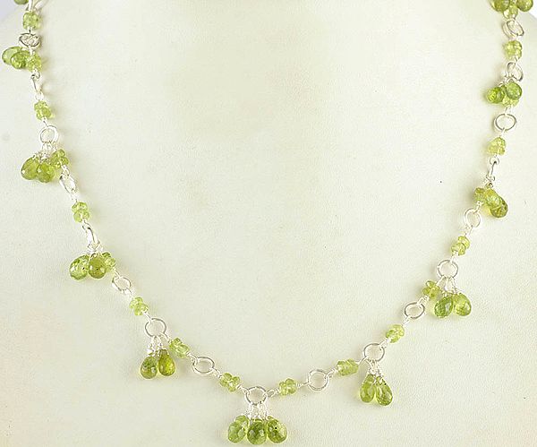 Faceted Peridot Necklace
